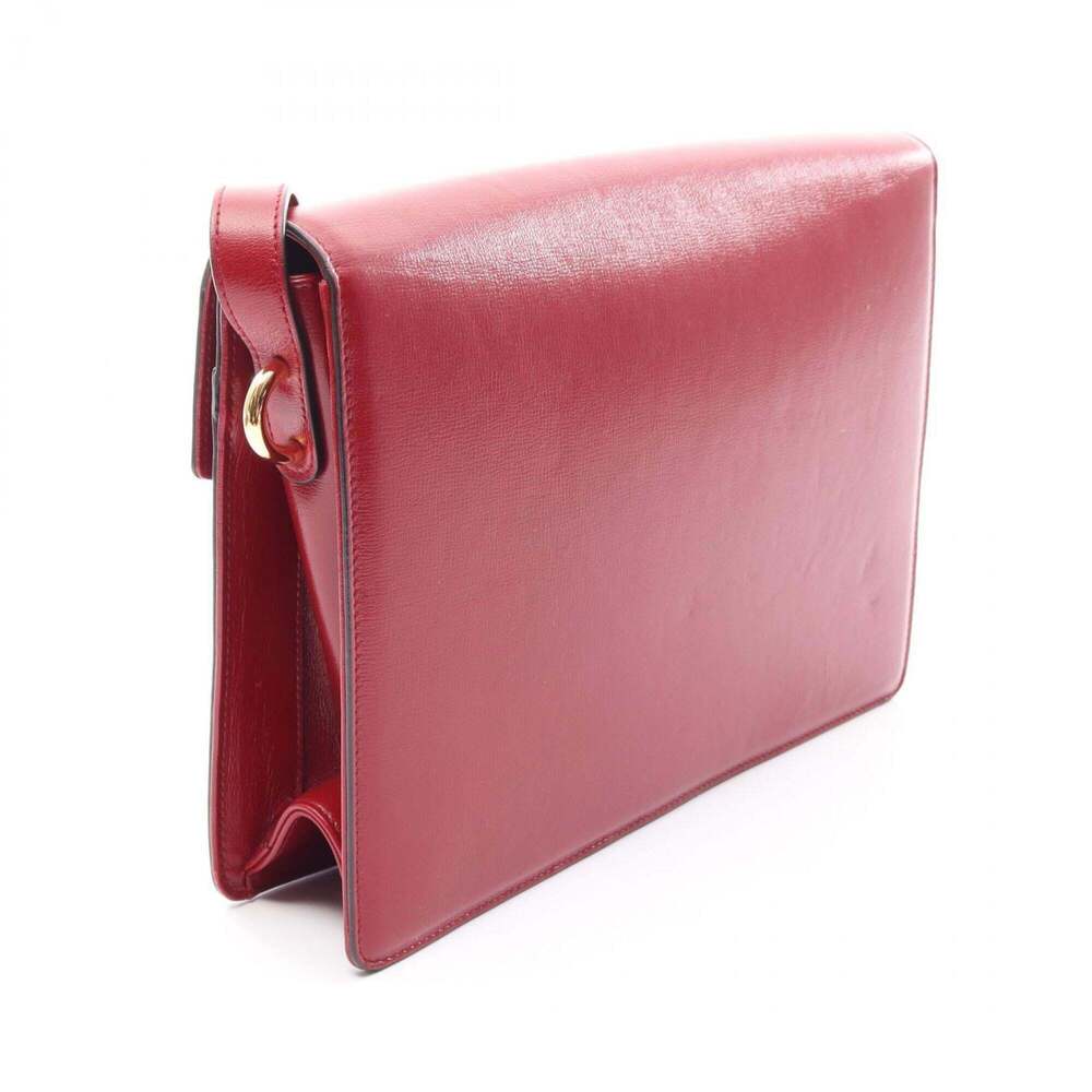 GUCCI Red Leather Shoulder Bag - Picture 2 of 11